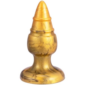 SILEXD - GOLDY PLUG ANAL FANTASY EN SILICONE LIQUIDE THERMORÉACTIF DORÉ 9,2 CM