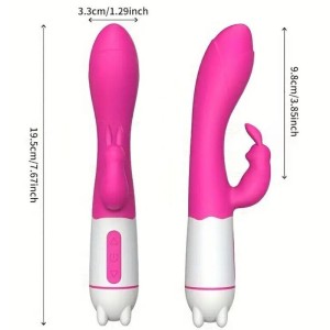ARMONY - HAPPY VIBRATEUR and STIMULATEUR DE LAPIN FUCHSIA