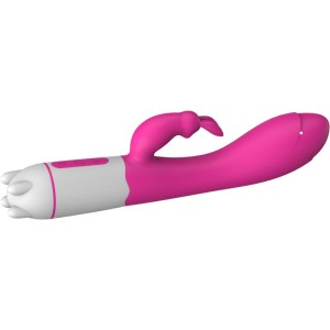 ARMONY - HAPPY VIBRATEUR and STIMULATEUR DE LAPIN FUCHSIA