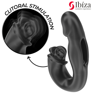 IBIZA - ROSE VIBRATEUR EFFET FLICKING ET STIMULATEUR DE CLITO