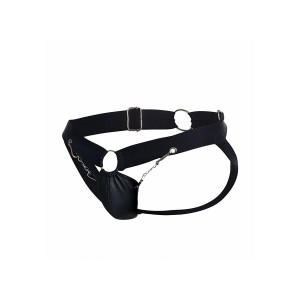 MOB - JOCKSTRAP DNGEON NOIR À CHAÎNE TAILLE UNIQUE
