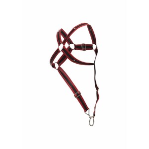 MOB - HARNAIS PÉNIS CROISE ROUGE DNGEON TAILLE UNIQUE