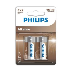 PHILIPS - PILES ALCALINES C LR14 BLISTER2