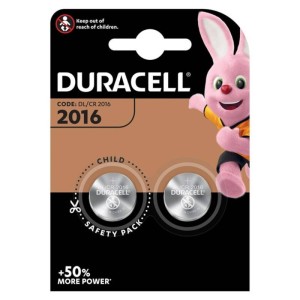 DURACELL - PILE BOUTON LITIO CR2016 3V 2 UNIT