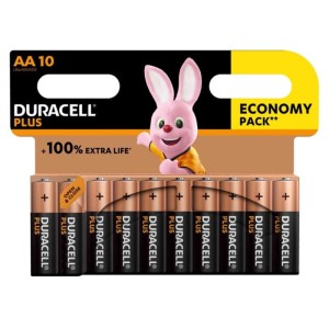 DURACELL - PILE ALCALINE PLUS POWER 100 AA LR6 10 UNIT