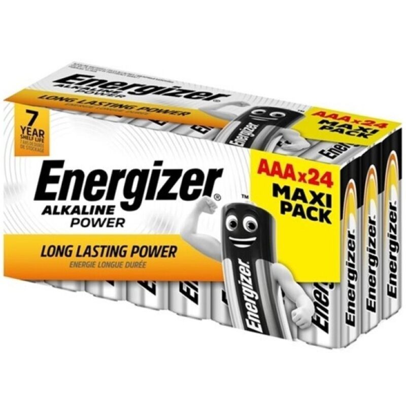 ENERGIZER - PILE ALCALINE ALCALINE AAA LR03 BOÎTE24 (3 BOÎTES8 PILES)
