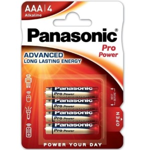 PANASONIC - PILES ALCALINES PRO POWER AAA LR03 BLISTER4