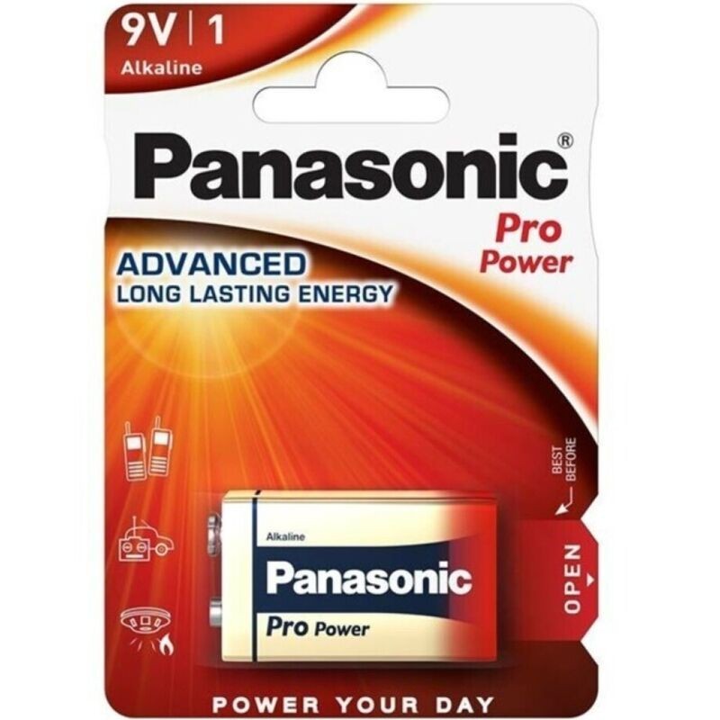PANASONIC - PILE ALCALINE PRO POWER 9V LR61 BLISTER1