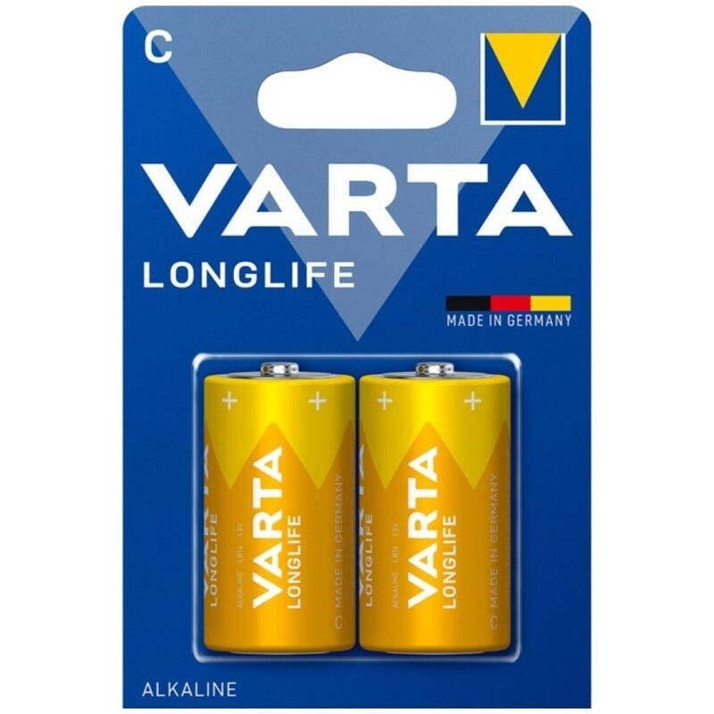 VARTA - PILE ALCALINE LONGUE DURÉE C LR14 BLISTER2