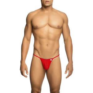 MOB - STRING EN T ROUGE TRANSPARENT TAILLE L-XL