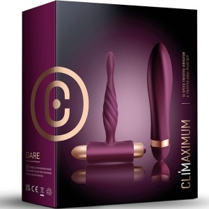 CLIMAXIMUM - DARE KIT VIBRATEUR TWISTED PLUG ANAL DÉBUTANT