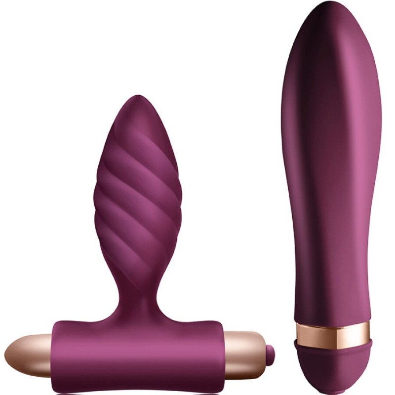 CLIMAXIMUM - KIT DESIRE VIBRATEUR TORSADÉ PLUG ANAL