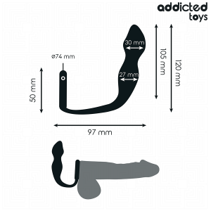 ADDICTED TOYS - PLUG ANAL AVEC ANNEAU MODÈLE 2