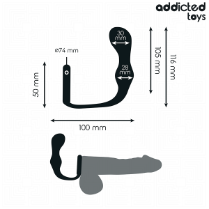 ADDICTED TOYS - PLUG ANAL AVEC ANNEAU MODÈLE 3