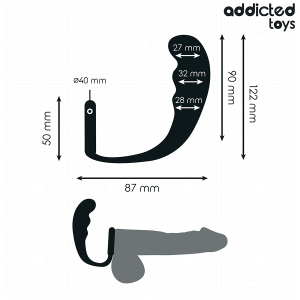 ADDICTED TOYS - PLUG ANAL AVEC ANNEAU MODÈLE 4