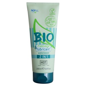 HOT - BIO MASSAGE ET LUBRIFIANT À BASE DEAU 2 EN 1 200 ML