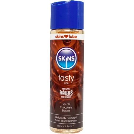 SKINS - LUBRIFIANT À BASE DEAU DOUBLE CHOCOLAT 130 ML
