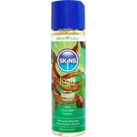 SKINS - LUBRIFIANT À BASE DEAU DÉLICIEUX MENTHE ET CHOCOLAT 130 ML