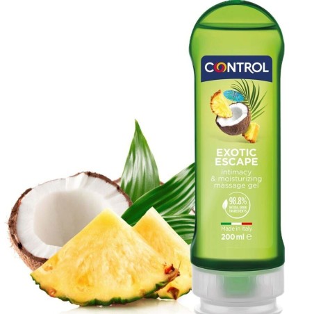 CONTROL - 2 EN 1 MASSAGE and PLAISIR EXOTIQUE 200 ML