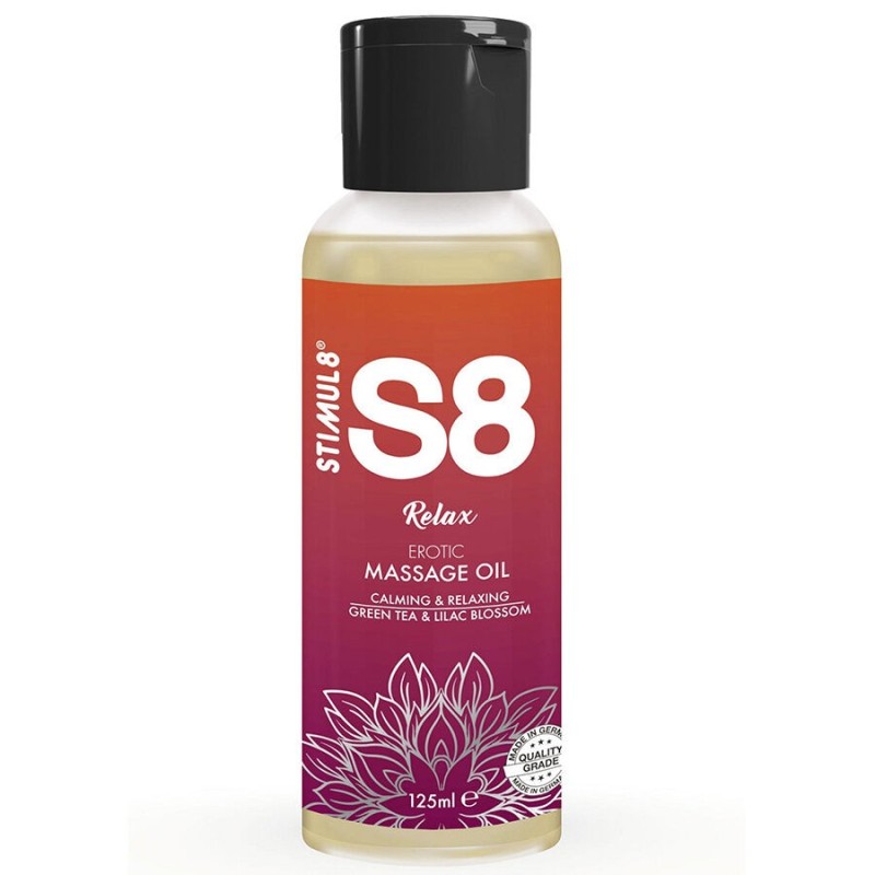 STIMUL8 - S8 RELAX HUILE DE MASSAGE AU THÉ VERT 125 ML