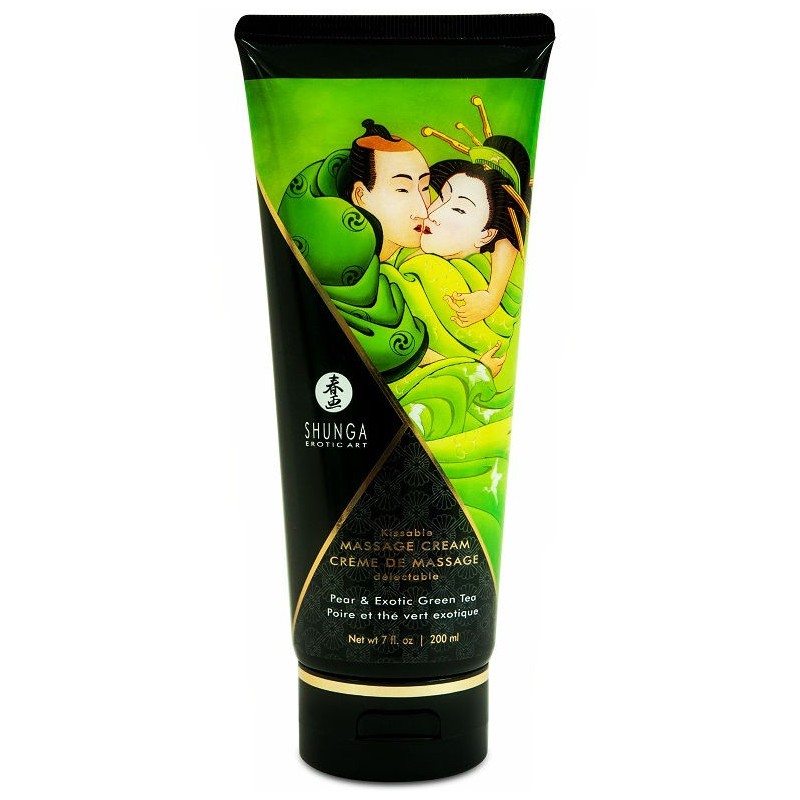 SHUNGA - CRÈME DE MASSAGE POIRE and THÉ VERT 200 ML
