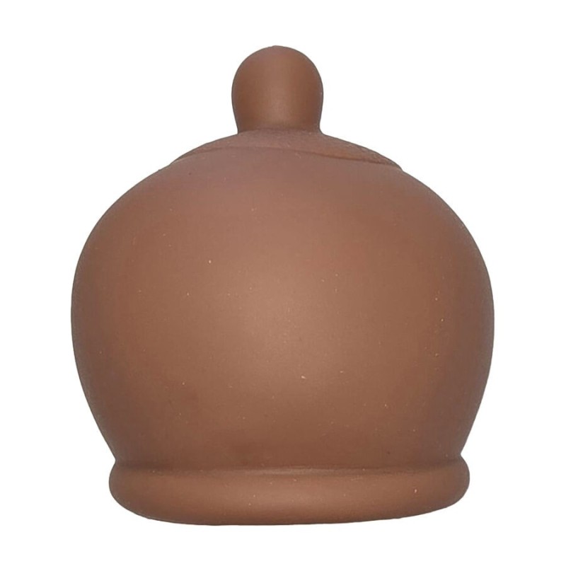 DIABLO PICANTE - JOUET ANTI-STRESS EN FORME DE SEIN MARRON