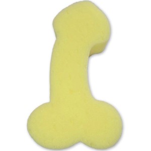DIABLO PICANTE - ÉPONGE JAUNE EN FORME DE PÉNIS