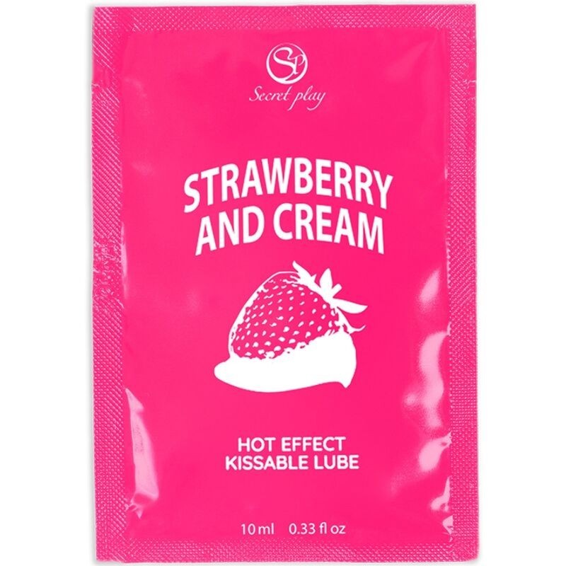 SECRETPLAY - LUBRIFIANT UNIDOSE FRAISES and CRÈME 10ML