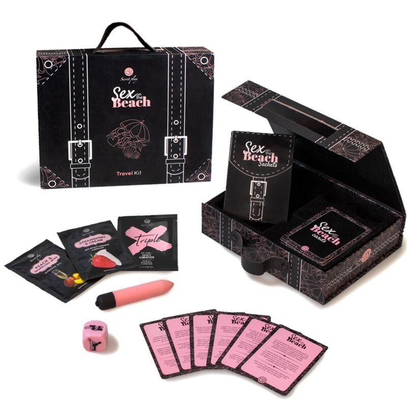 SECRETPLAY - KIT DE VOYAGE SEXE SUR LA PLAGE (ES-EN-DE-FR-NL-PT)