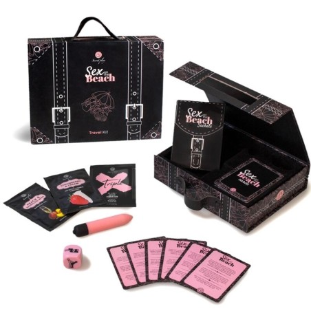 SECRETPLAY - KIT DE VOYAGE SEXE SUR LA PLAGE (ES-EN-DE-FR-NL-PT)