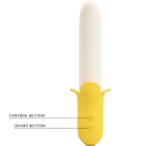 PRETTY LOVE - BANANA GEEK SUPER POWER 7 VIBRATIONS UPandDOWN SILICONE NOIR