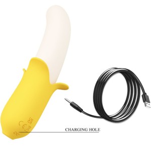 PRETTY LOVE - BANANA GEEK SUPER POWER 7 VIBRATIONS UPandDOWN SILICONE NOIR