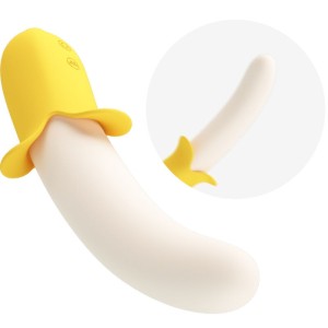 PRETTY LOVE - BANANA GEEK SUPER POWER 7 VIBRATIONS UPandDOWN SILICONE NOIR