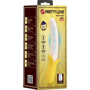 PRETTY LOVE - BANANA GEEK SUPER POWER 7 VIBRATIONS UPandDOWN SILICONE NOIR