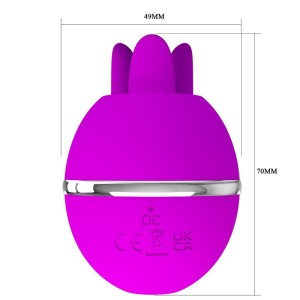 PRETTY LOVE - VIBRATEUR ROND EN SILICONE GEMINI BALL VIOLET