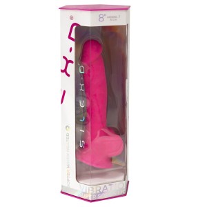 SILEXD - MODÈLE DE PÉNIS RÉALISTE 18 VIBRATIONS ROSE TÉLÉCOMMANDE LRS