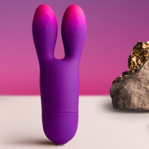 ROCKS-OFF - GLO-GIRL BUNNY VIBRATEUR FLEXIBLE VIOLET