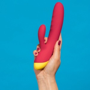 ROMP - JAZZ VIBRATEUR LAPIN RECHARGEABLE ROUGE