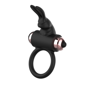 COQUETTE CHIC DESIRE - COCKRING AVEC VIBRATEUR NOIR- OR