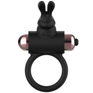 COQUETTE CHIC DESIRE - COCKRING AVEC VIBRATEUR NOIR- OR