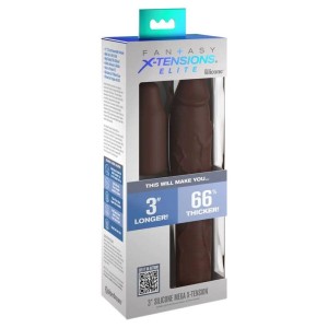 FANTASY X- TENSIONS - PIPEDREAMS SLEEVE 22,86 CM 7,62 CM PLUG BROWN