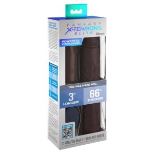 FANTASY X- TENSIONS - POCHETTE PIPEDREAMS 22,86 CM PLUG 7,62 CM TELECOMMANDE MARRON