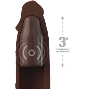 FANTASY X- TENSIONS - POCHETTE PIPEDREAMS 22,86 CM PLUG 7,62 CM TELECOMMANDE MARRON