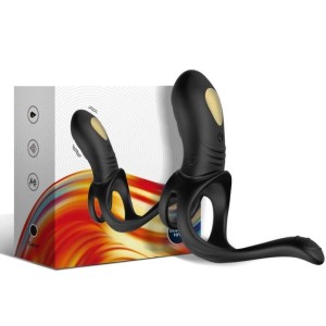 ARMONY - JOY JUMPER RING VIBRATEUR POUR COUPLES and TÉLÉCOMMANDE ANAL PLUG NOIR
