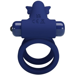 PRETTY LOVE - JAMELE DOUBLE ANNEAU AVEC VIBRATION and STIMULATEUR DE PAPILLON BLEU