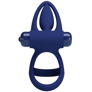 PRETTY LOVE - MAT DOUBLE ANNEAU AVEC VIBRATION and STIMULATEUR BLEU