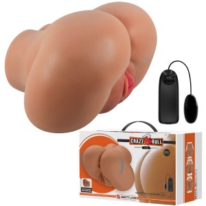 CRAZY BULL - LUNA VIBRATEUR FESSIER AVEC CONTRÔLE RÉALISTE DU VAGIN ET DE LANUS À TÉLÉCOMMANDE