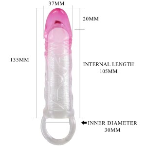 PRETTY LOVE - ODES GAINE DAGRANDISSEMENT RÉALISTE DE 2 CM POUR PÉNIS ROSE