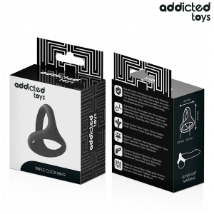 ADDICTED TOYS - ANNEAU PÉNIS TRIPLE ÉPAIS