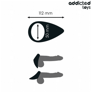 ADDICTED TOYS - ANNEAU PÉNIS EN FORME DE LARME